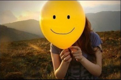 Glad ballong