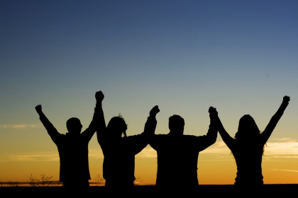 Var positiv även under jobbiga tider