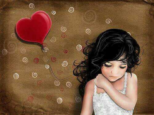 Flicka med hjärtformad ballong som vet att vi måste vårda vår självkänsla