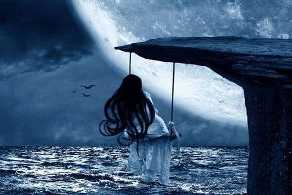 Nattuggla och månen