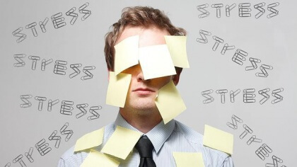 Stressad man