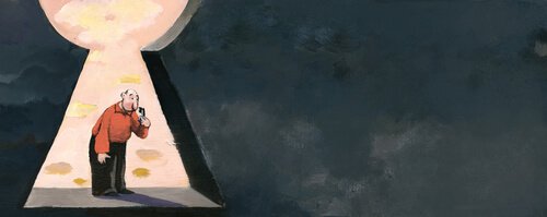 Man i nyckelhål som kan förändra världen