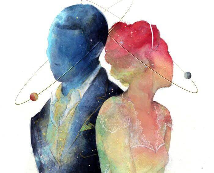 Par i blått och rosa som valt att inte kontrollera varandra