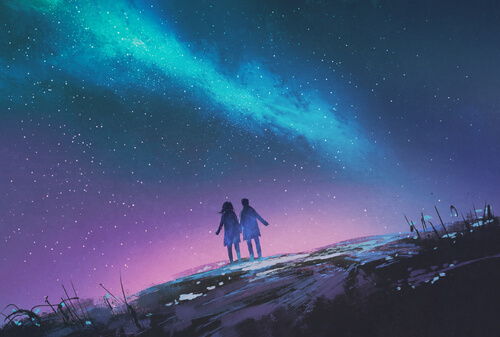 Par under stjärnhimmel