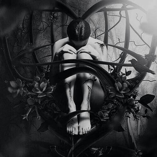 Person inuti hjärta som måste lära sig att förebygga övergrepp