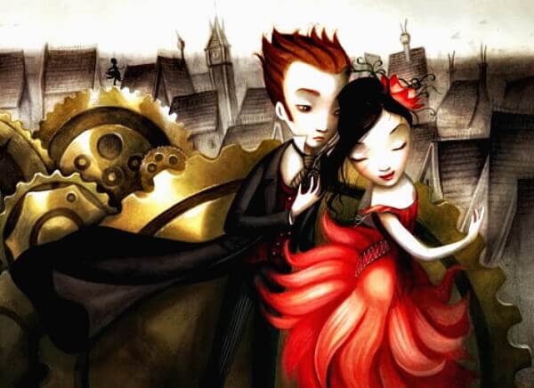 Uppklätt par som inte lider av filofobi