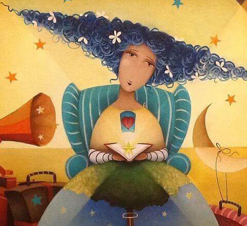 Kvinna med livskvalitet