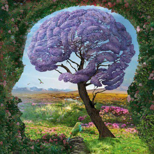 Hjärnformat träd