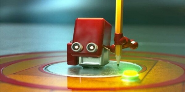 Robot med penna