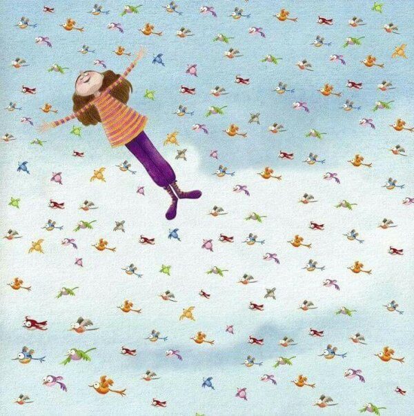 Flygande flicka