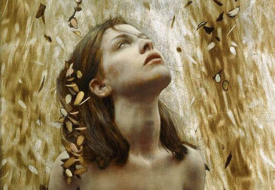 Kvinna som visar att ärlighet främjar hälsan