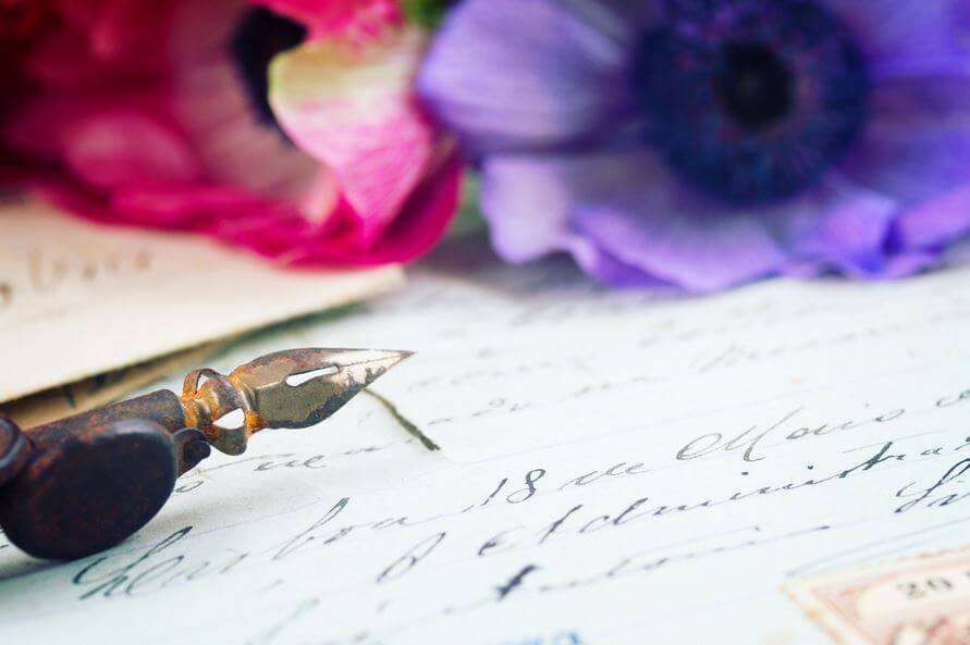 Blomma och brev