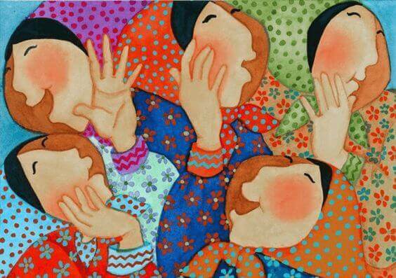 Kvinnor som skrattar