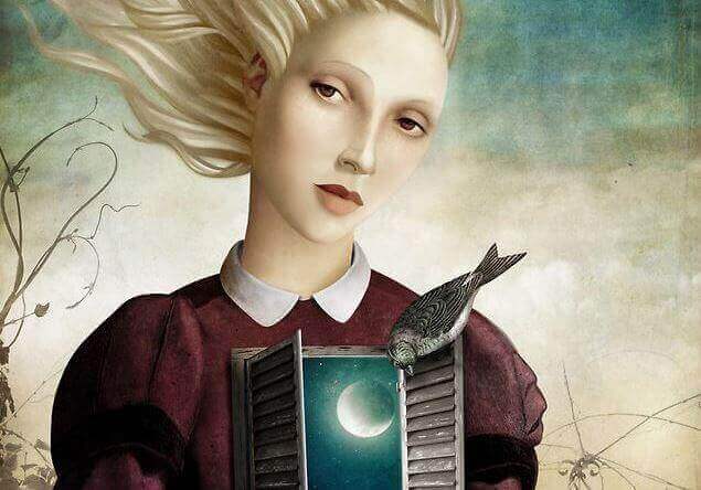 Kvinna med god intention