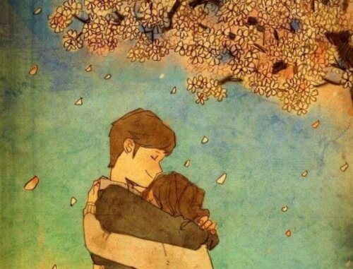 Det vackraste i världen är att krama personerna du älskar