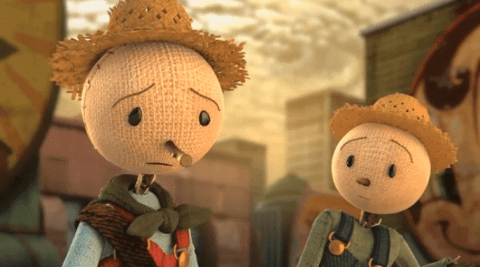 Ledsen fågelskrämma