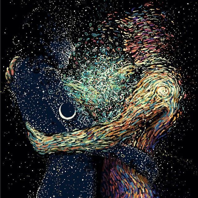 En mogen kvinnas hjärta lyser upp natten