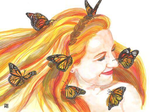 Fjärilar i håret