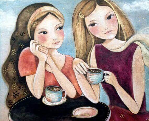 Kaffe med vänner