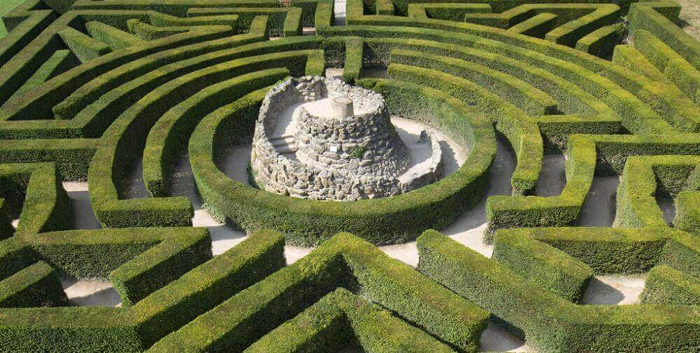 Labyrint av häckar
