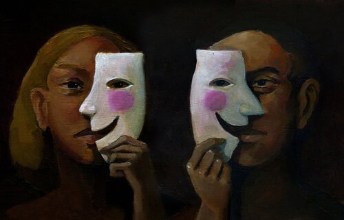 Personer med masker