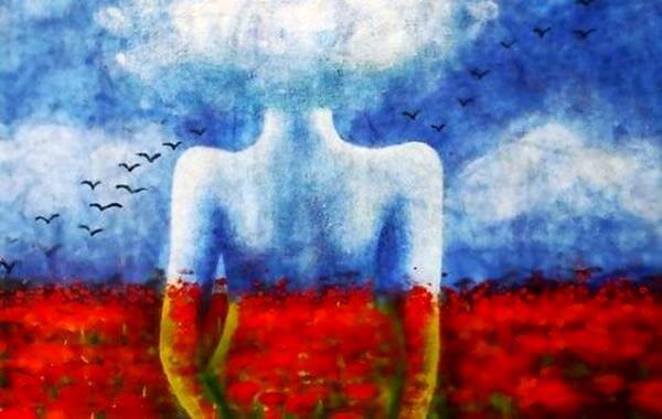 Siluett av kvinna som kan sakna på rätt sätt