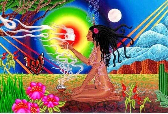 Kvinna som har önskningar