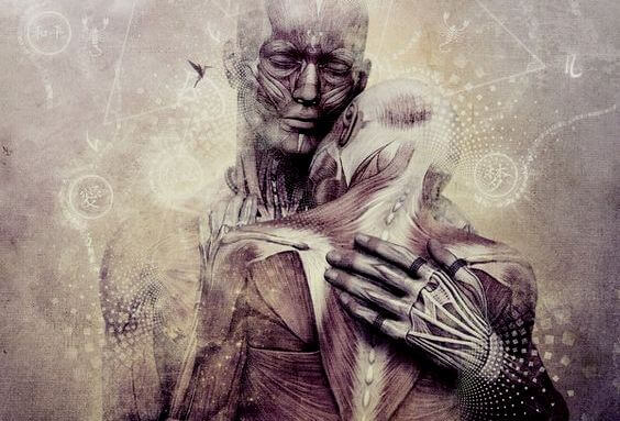 Människor i omfamning - ger energi till själen