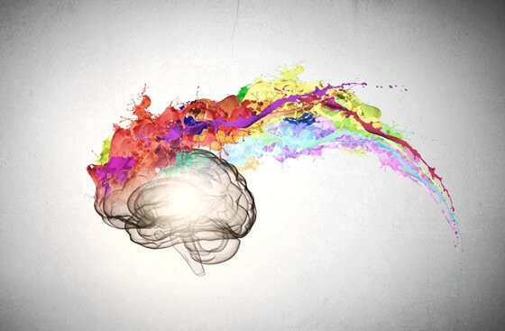 Färgglad hjärna