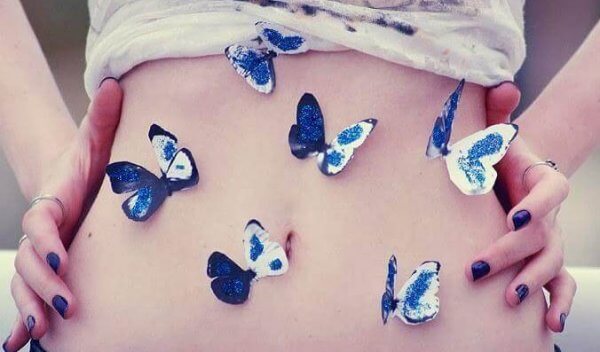 Fjärilar i magen