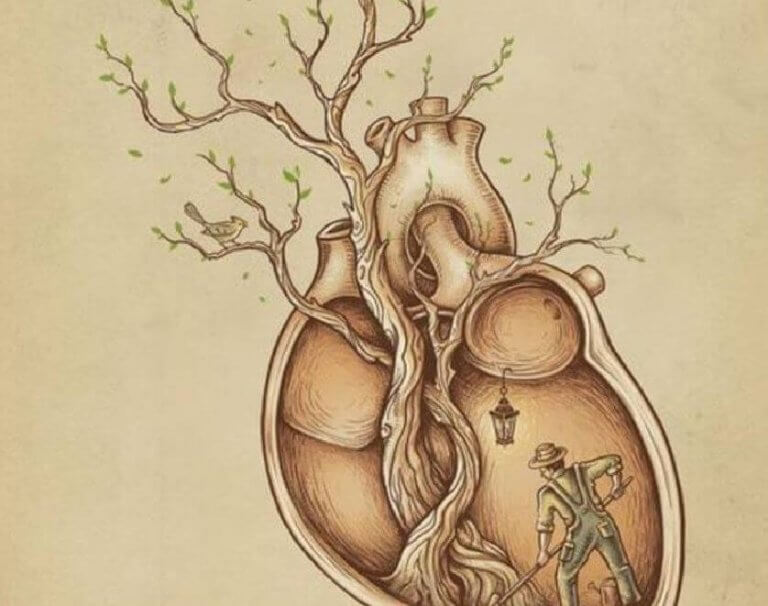 Hjärta med träd