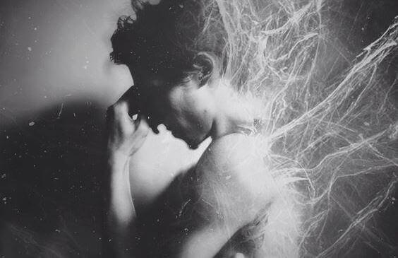 Man med en dold depression