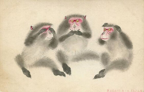 Lärdomen från de tre visa aporna vid Toshogu