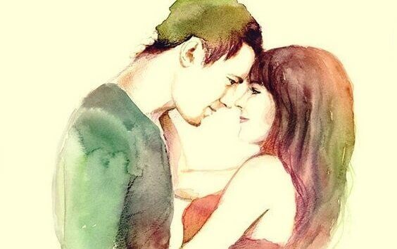 Förälskat par illustrerar konsten att älska