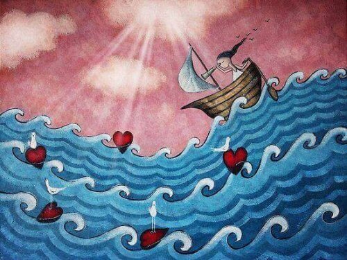 Seglar på kärlekens hav