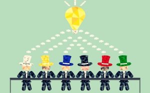 Edward de Bonos teknik med de sex tänkarhattarna