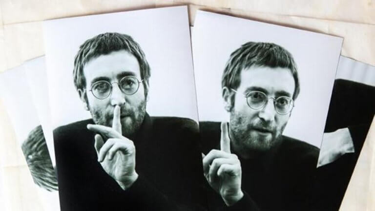 John Lennon med skägg