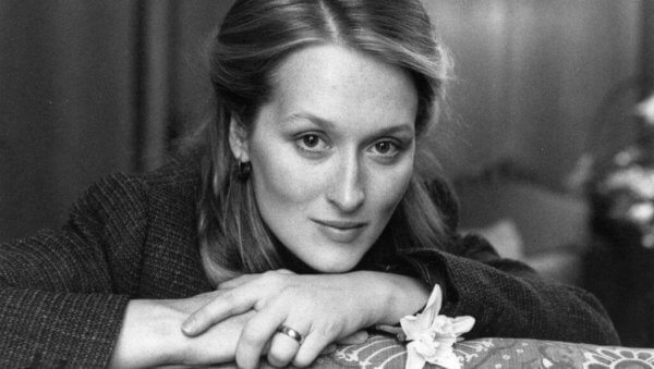 Poserande Meryl Streep