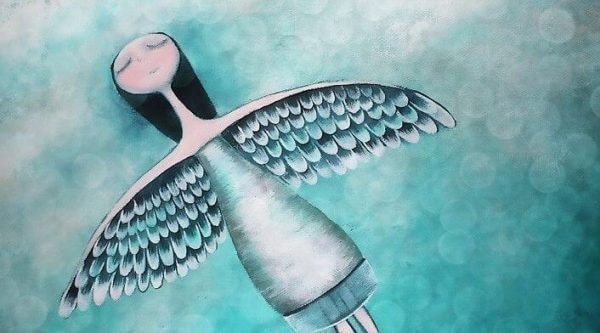 Flygande ängel