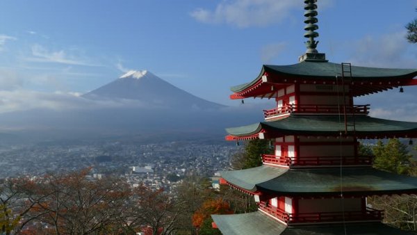 Mount Fuji representerar japanska ordspråk