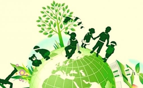 Barn på grön planet som fått värderingsutbildning