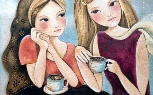 Kaffe med vänner