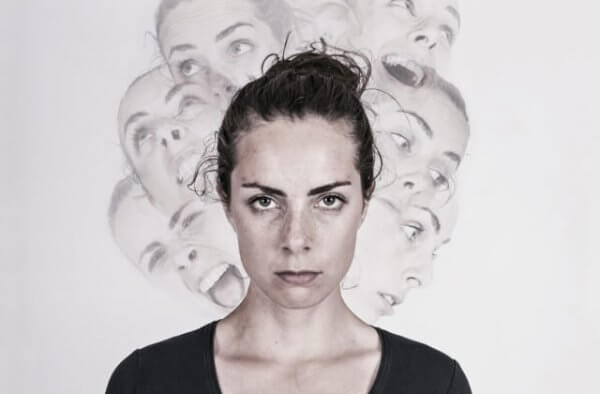 Kvinna med schizofreni