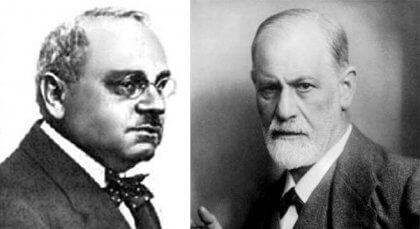 Alfred Adler och Freud.