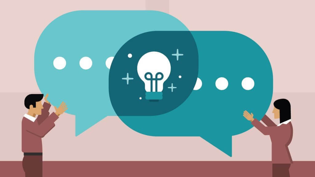 Kommunikation mellan man och kvinna.