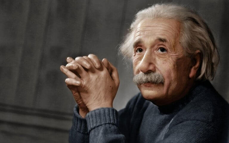 Foto på Einstein.