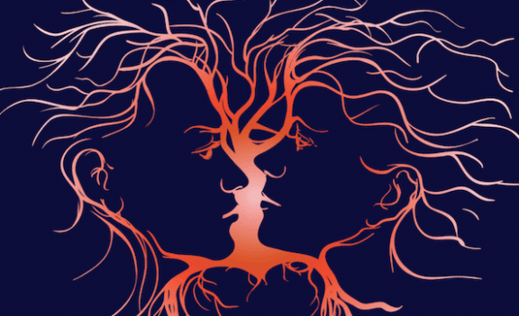 Partners med känslomässig intelligens tittar på varandra