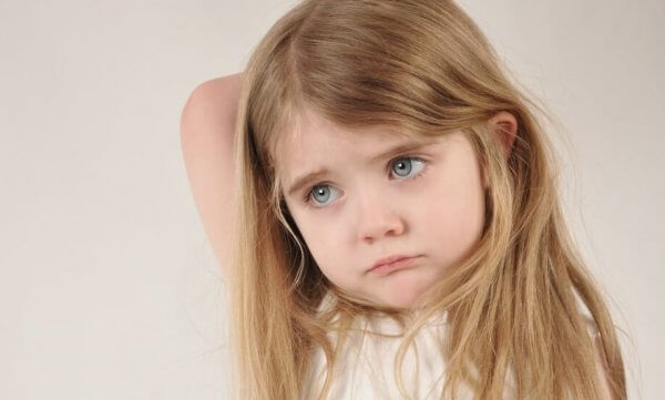 Ledsen flicka