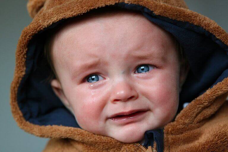 Bebis som gråter.
