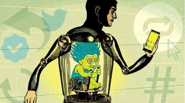 Artificiell man styrs av troll